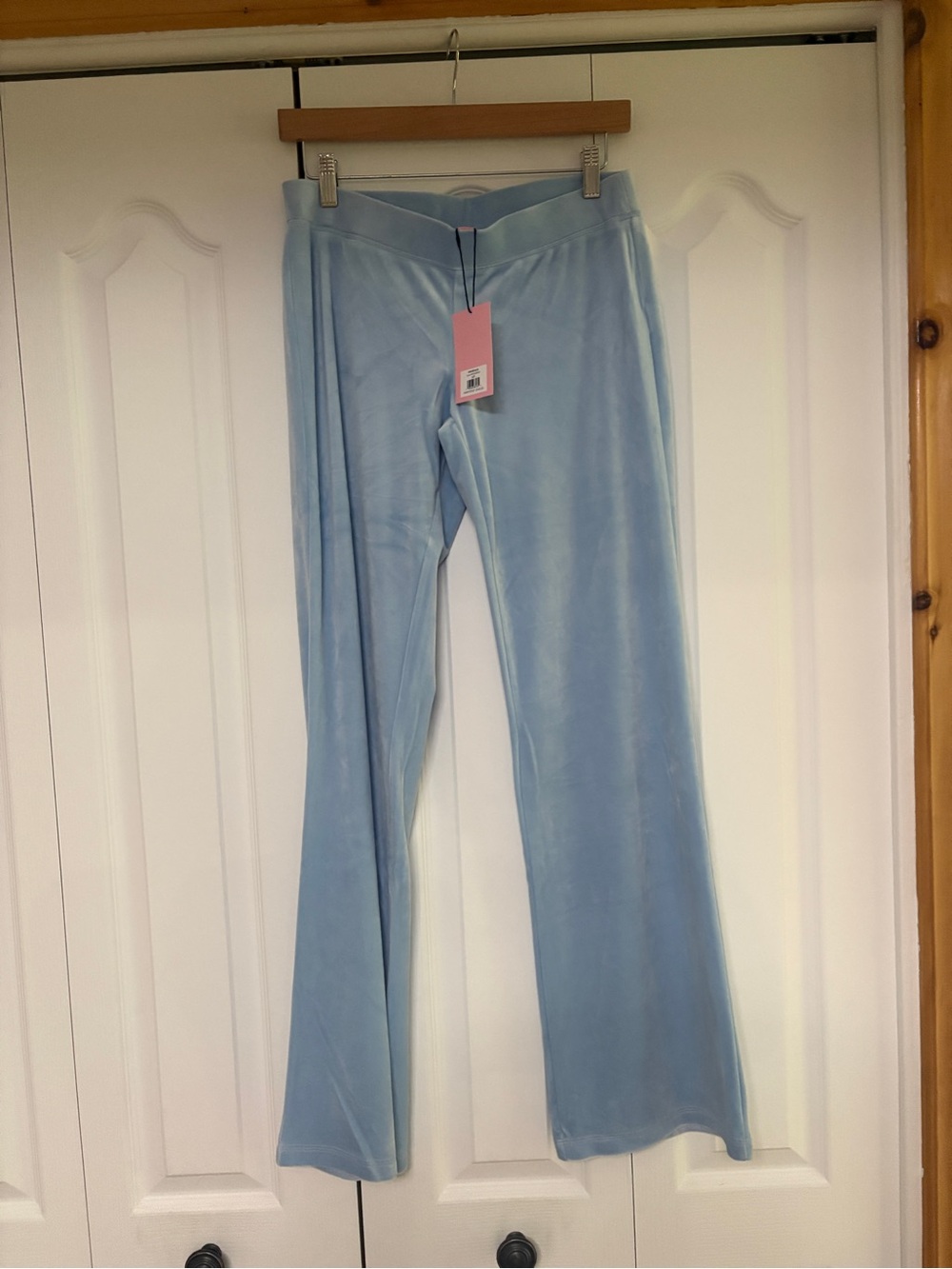 Juicy Couture Blue Velvet Flared Pants